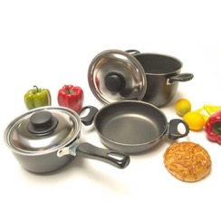 Grydes�t 6 dele Aluminium