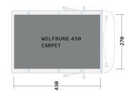 Outwell Cozy gulvtæppe Wolfburg 450A