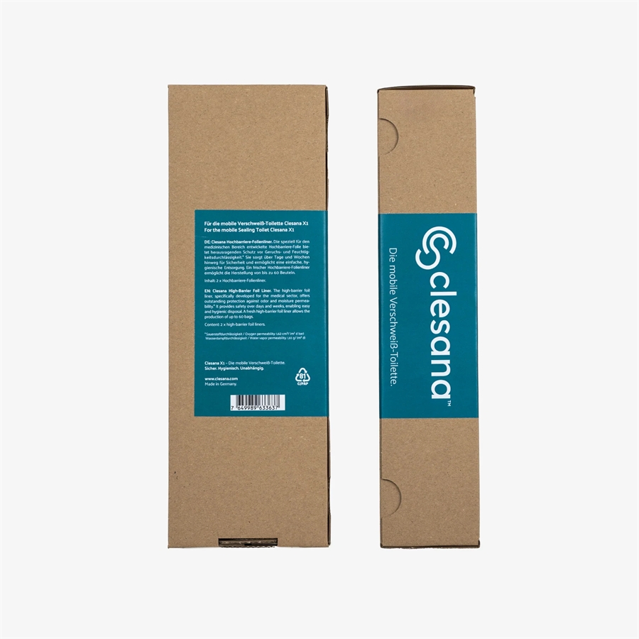 Tasker/folier til Clesana X1 toilet