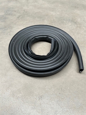 Tætningsliste Gaskasse sort profil, 5 Meter til Hobby