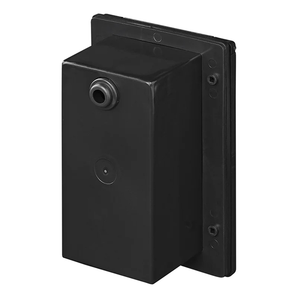 Indbygningsstikdåse sort rektangulær 220V CEE