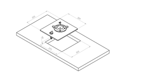 Carbest Indbygget gaskomfur 1-brænder