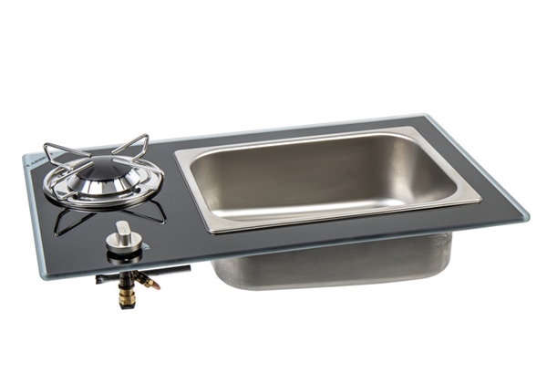 VanStream Komfur og vask Combo, 550x334x150mm, 30mbar, 1.8kW (1xSR)