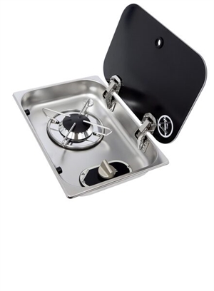 Carbest Komfur med glas og ASO - 1-brænder