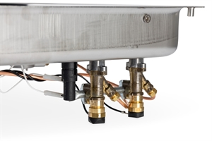 Carbest Komfur-vask kombination – med 2-delt glasafdækning