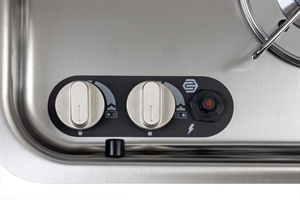 Carbest  Komfur-vask kombination, 726x346x140mm, 30mbar, piezo-tænding, vask 