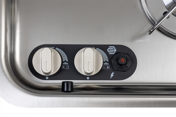 Carbest  Komfur-vask kombination, 726x346x140mm, 30mbar, piezo-tænding, vask 