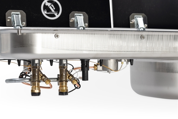 Carbest  Komfur-vask kombination, 726x346x140mm, 30mbar, piezo-tænding, vask 