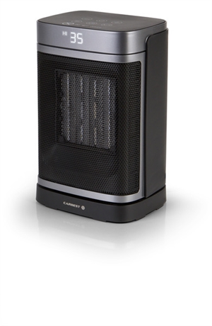 Varmeblæser keramisk 230V, 750/1500W/ECO, display til/fra, med fjernbetjening