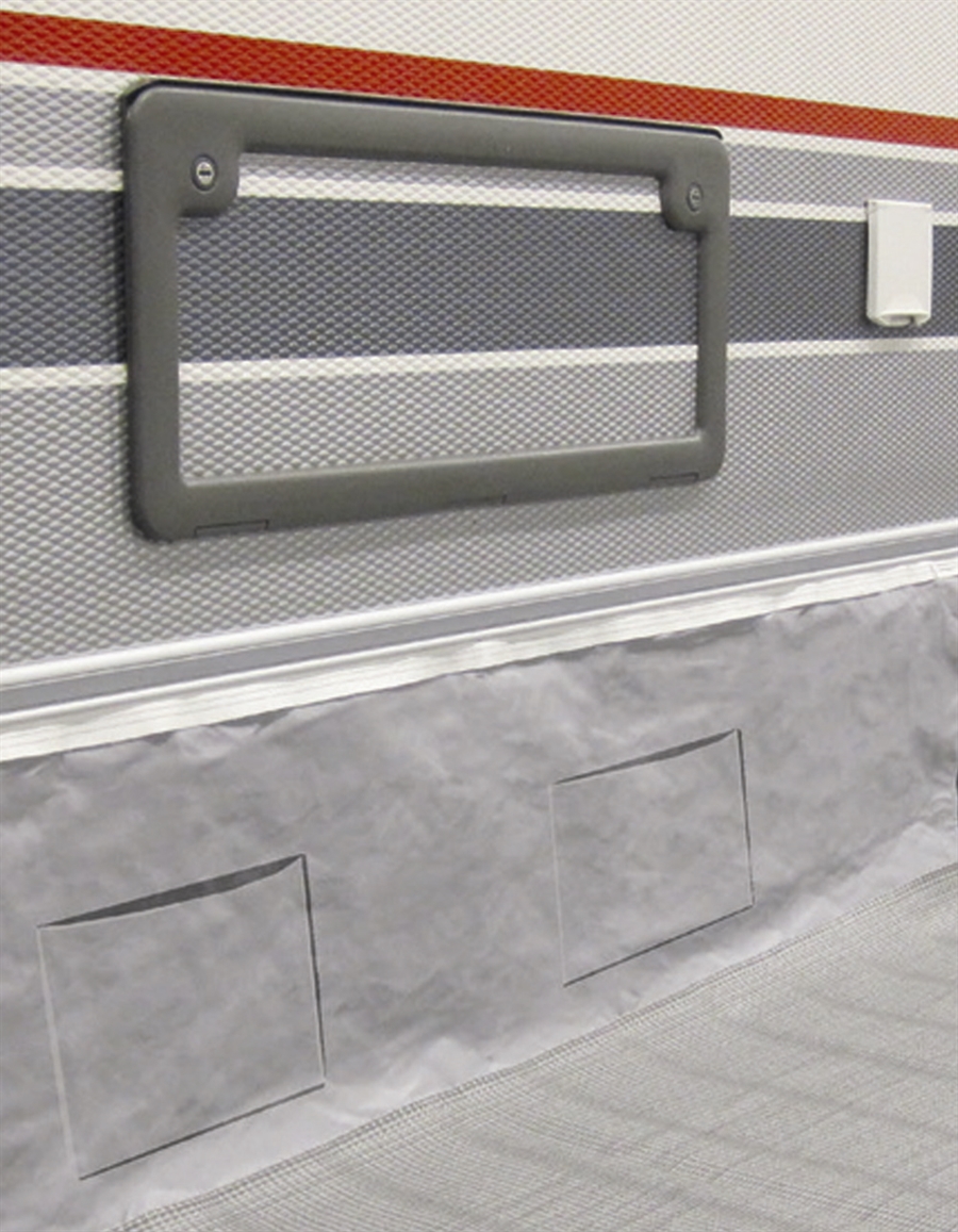 Vognskørt med 2 lommer til opbevaring 6 meter