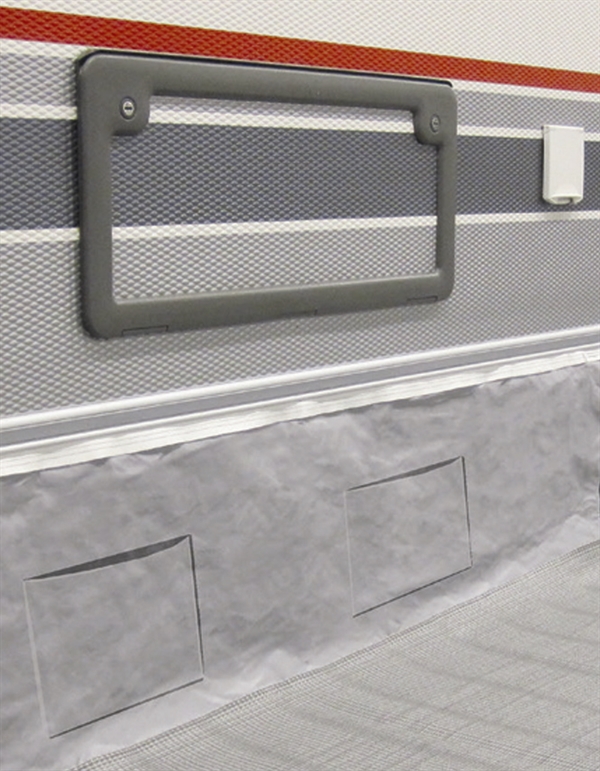 Vognskørt med 2 lommer til opbevaring 6 meter