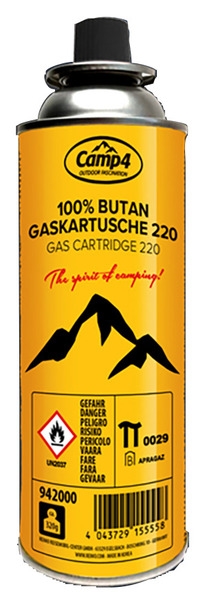 Gasdåse 220g. CRV gaspatron til gaskomfur