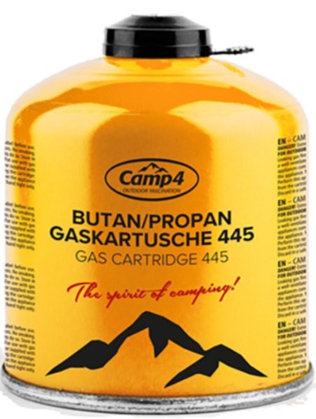 Camp4 Gasdåse  445 g, butan / propangasblanding. med EN417 gevind