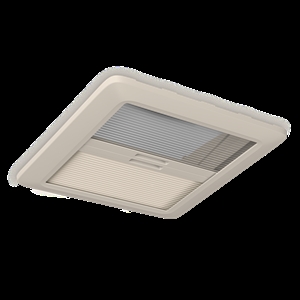 Dometic Mini Heki FL tagluge, 400 × 400 mm, med tvungen ventilation, tagtykkelse 43-60 mm