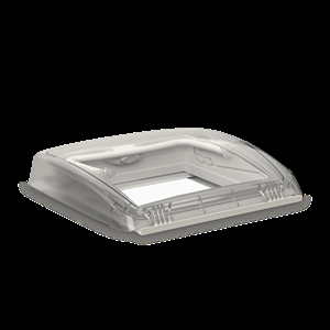 Dometic Mini Heki FL tagluge, 400 × 400 mm, med tvungen ventilation, tagtykkelse 43-60 mm