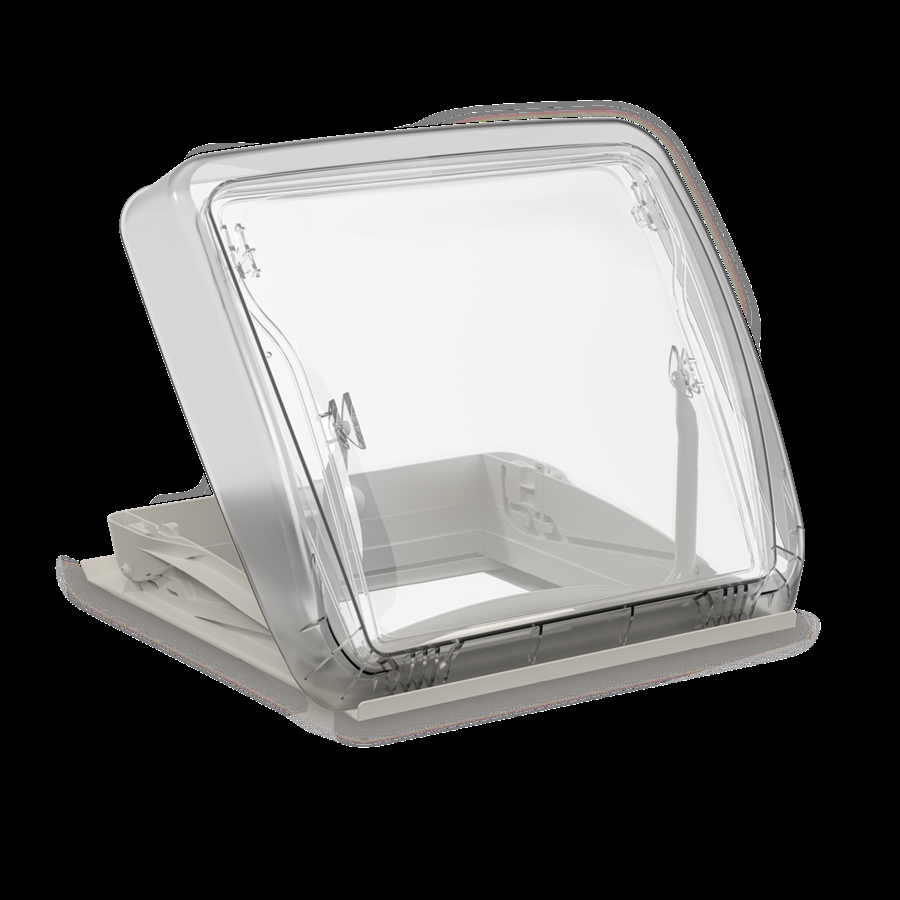 Dometic Mini Heki FL tagluge, 400 × 400 mm, med tvungen ventilation, tagtykkelse 25-42 mm