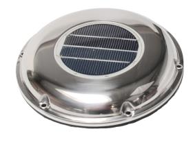 Solventilator 215mm, rustfrit stål