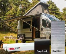 Fiamma F80S Top 425 cm Deep Black hus - Royal Grey dug
