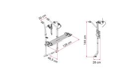 Fiamma Carry Bike VW T5 D / T6 D for dobbel bakluke