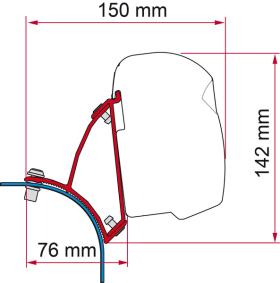 Fiamma F35 Monteringsbeslag VW T5/T6 HÆVETAG DB