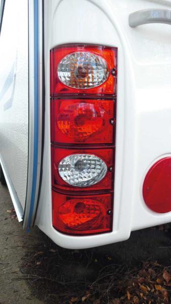 Jokon Modul Baklygte / reverse lygte, rød ramme, klar glas