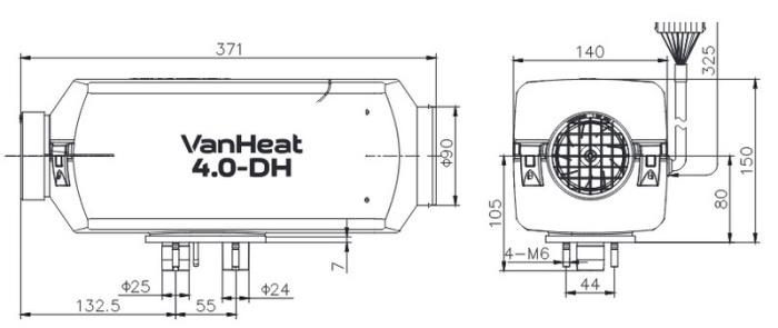 Carbest VanHeat 4,0 DH, Diesel-Varmer. 4 KW