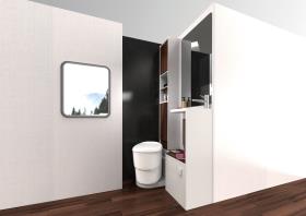 CLESANA C1 vandløs toilet - L adapter. 