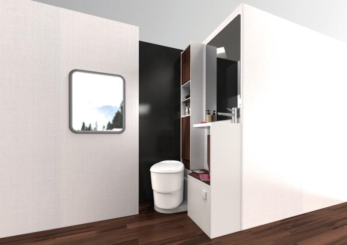 CLESANA C1 vandløs toilet - L adapter. 