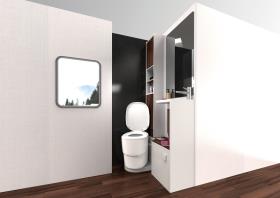 CLESANA C1 vandløs toilet - L adapter. 