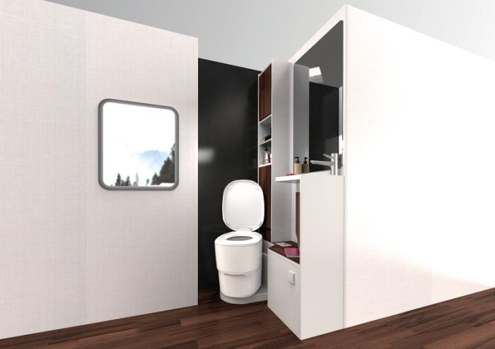 CLESANA C1 vandløs toilet - L adapter. 