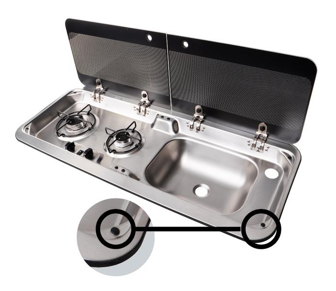 Afdækning til gaskomfurer - sæt med 8 stk.