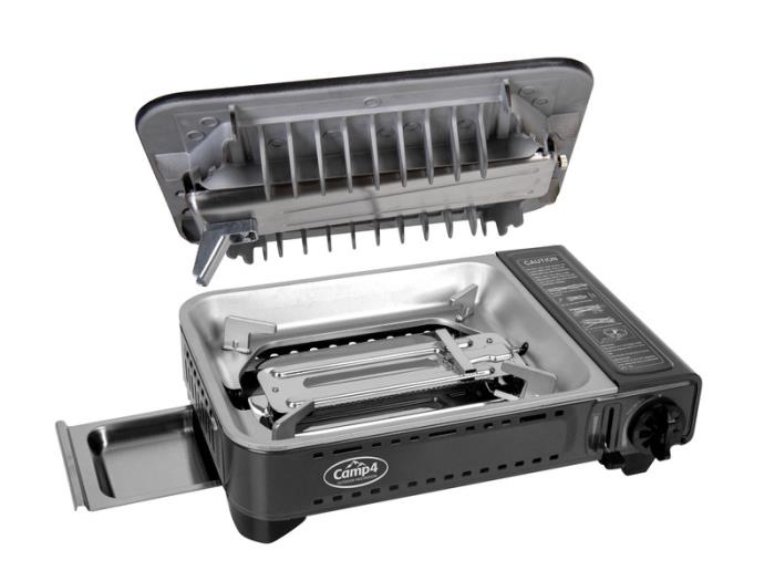 Camp 4 Gaspatron komfur med tændingsikring, Gourmet Grill