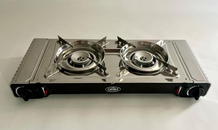 Camp 4 Gaspatron komfur GOURMET 2-brænder med tændsikring