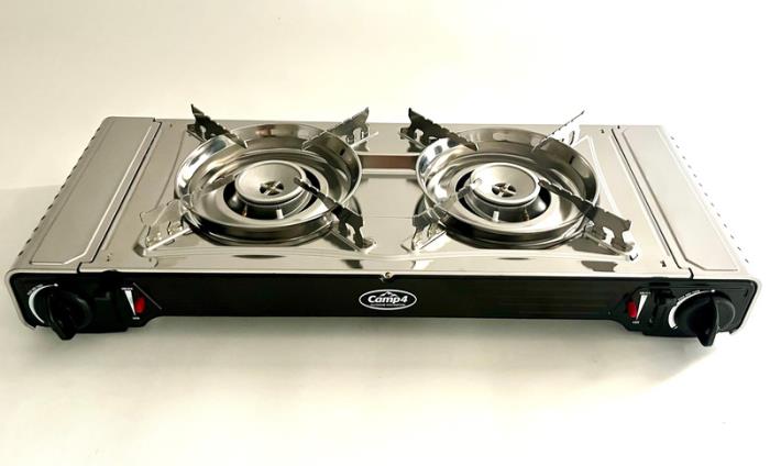 Camp 4 Gaspatron komfur GOURMET 2-brænder med tændsikring