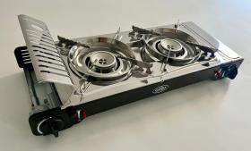 Camp 4 Gaspatron komfur GOURMET 2-brænder med tændsikring