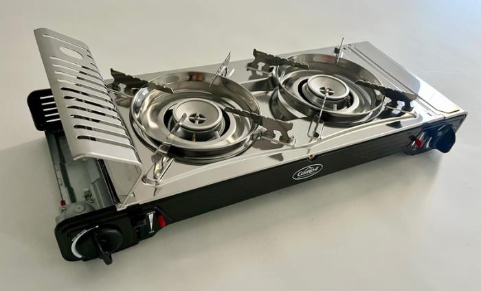 Camp 4 Gaspatron komfur GOURMET 2-brænder med tændsikring