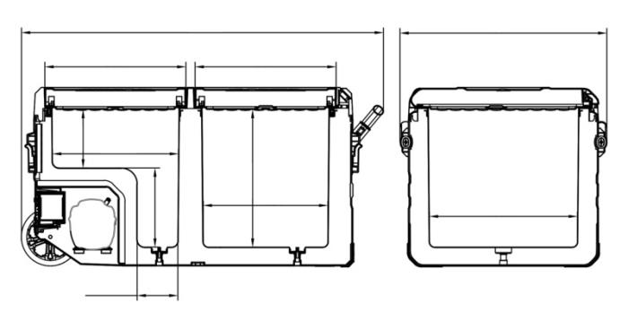 Carbest DualCooler 72L, 12/24V 2-zone kompressorkøleboks