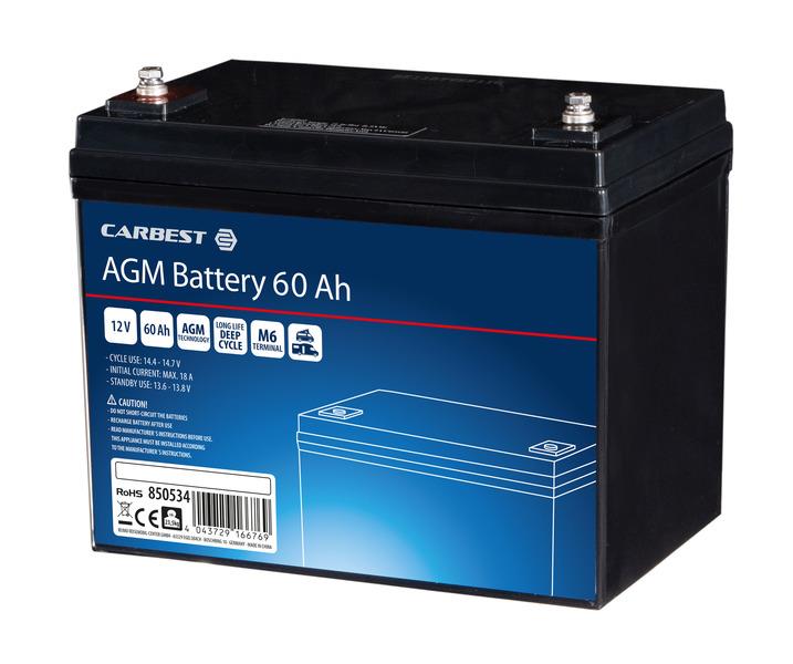 Carbest Deep Cycle AGM Power Line batteri 60Ah