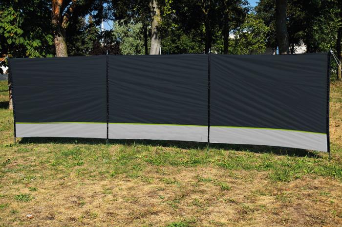 Læsejl DÜNE 5x1,4 m  Antracit/lime/grå
