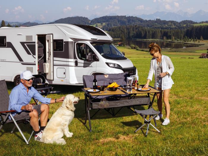 Camp4 Bamboo bord MENDOZA 140 - 140 x 80 cm