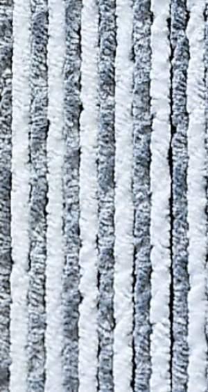 Velcro gardin 100x200cm grå / hvid til fortelt eller balkon døre