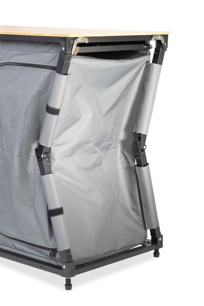 Camp4 Campingkøkken BAMBUS QUICK SLIDE udvideligt, hurtigt montering