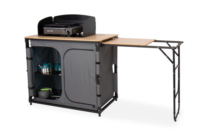 Camp4 Campingkøkken BAMBUS QUICK SLIDE udvideligt, hurtigt montering