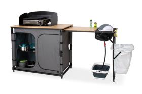 Camp4 Campingkøkken BAMBUS QUICK SLIDE udvideligt, hurtigt montering