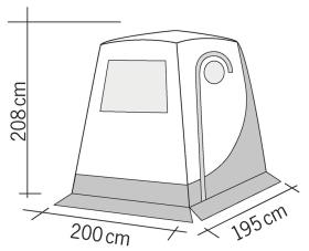 Reimo Upgrade Premium hæktelt for VW T5 + T6