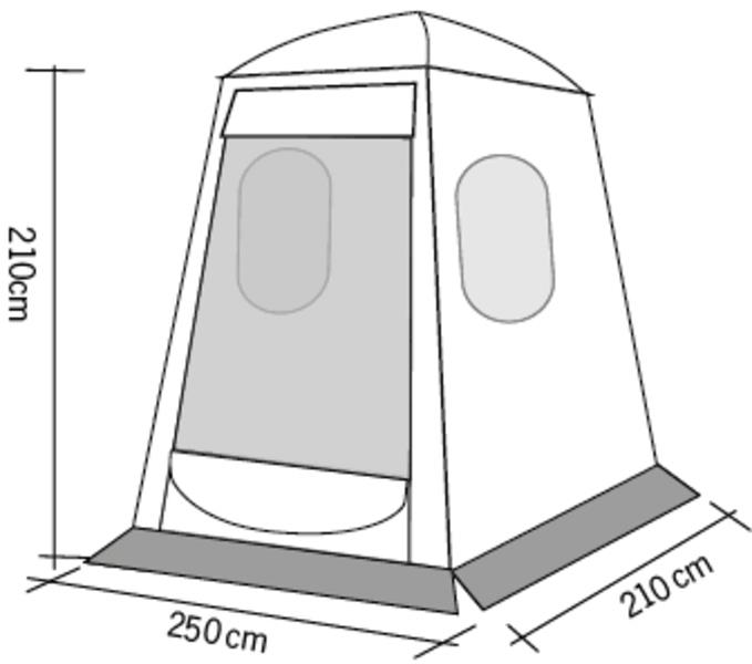 Reimo Hæktelt UPGRADE DOME PREMIUM til VW T5 / T6 / T6.1 med fløjdøre