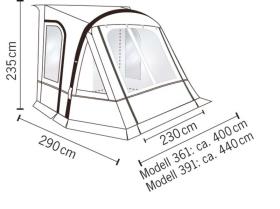 Reimo Luftfortelt \'ADRIA ACTION AIR 391