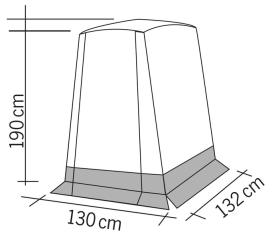 Reimo Vertic hæktelt for Citroën Berlingo, Peugeot Partner, Fiat Doblo II, Renault Kangoo II, Opel Combo D