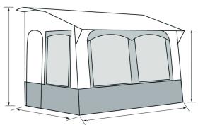 Casa Royal 2 Vinterfortelt 320cm