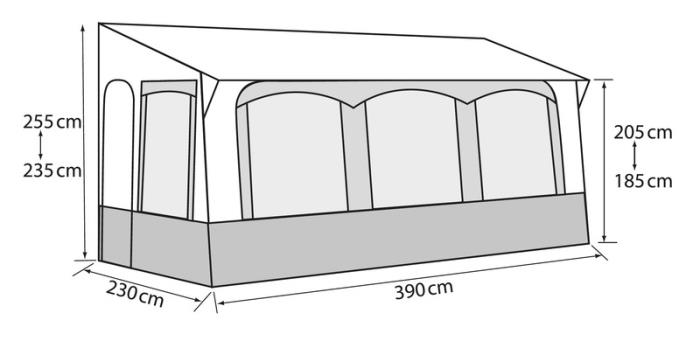 Casa Royal 2 Vinterfortelt 320cm